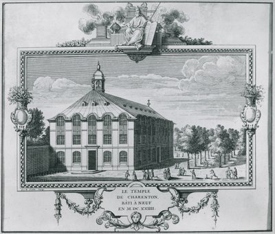 The Temple of Charenton, engraved by Gerard Jean Baptiste Scotin by French School